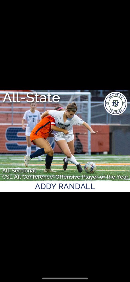 Addy Randall (@addyrandall27) on Twitter photo I’m honored to be named to the All-State team. I’d like to thank my <a href="/NTGS_giddyup/">NTGS Varsity</a> teammates and coaches. You all made this a great year. Thank you!
<a href="/PrepSoccer/">Prep Soccer ⚽️</a> <a href="/JREskilson/">J.R. Eskilson</a> <a href="/ImYouthSoccer/">ECNL/GA/Recruiting/College Soccer</a> <a href="/TopDrawerSoccer/">TopDrawerSoccer</a> <a href="/EclipseSelectSC/">Eclipse Select SC</a> <a href="/2009EclipseEcnl/">Eclipse Select 2009 ECNL</a> <a href="/ECNLgirls/">ECNL Girls</a> I’m honored to be named to the All-State team. I’d like to thank my <a href="/NTGS_giddyup/">NTGS Varsity</a> teammates and coaches. You all made this a great year. Thank you!
<a href="/PrepSoccer/">Prep Soccer ⚽️</a> <a href="/JREskilson/">J.R. Eskilson</a> <a href="/ImYouthSoccer/">ECNL/GA/Recruiting/College Soccer</a> <a href="/TopDrawerSoccer/">TopDrawerSoccer</a> <a href="/EclipseSelectSC/">Eclipse Select SC</a> <a href="/2009EclipseEcnl/">Eclipse Select 2009 ECNL</a> <a href="/ECNLgirls/">ECNL Girls</a>