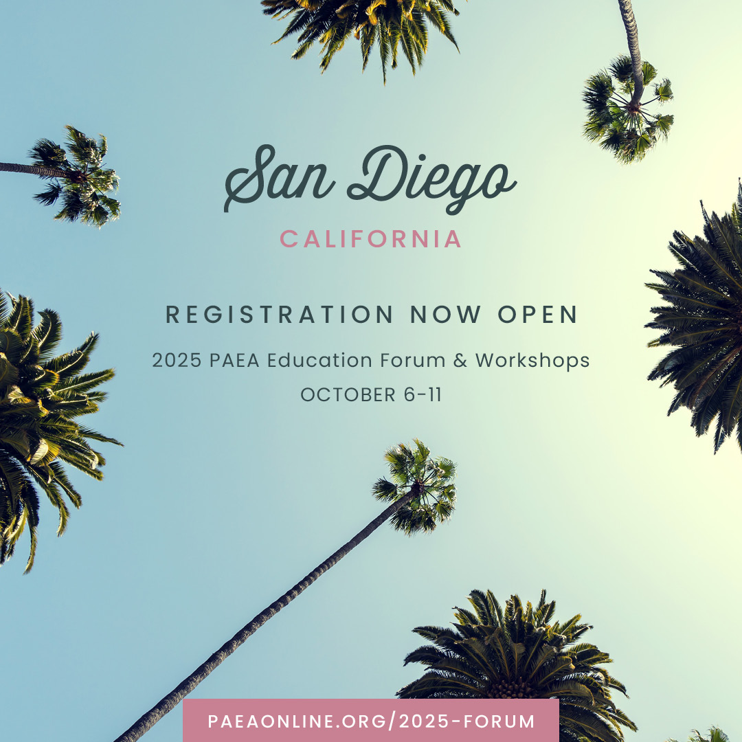 New challenges call for new solutions. Let's explore them together in sunny San Diego. Registration is now OPEN for the 2025 PAEA Education Forum &amp; Workshops, October 6-11. 

Explore all the details &amp; register now: ow.ly/Q5N350W49zi

#PAeducation #PAEA25