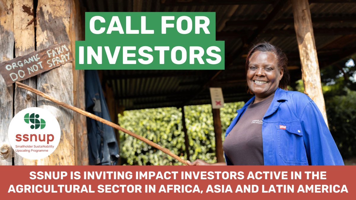 🌿 The ADA-coordinated Smallholder SustaiNability Upscaling Programme (#SSNUP) is inviting impact investors to join the second phase of the programme from 2025 to 2029.

Apply by 30 June 2025 👉 swll.to/ssnup-invest