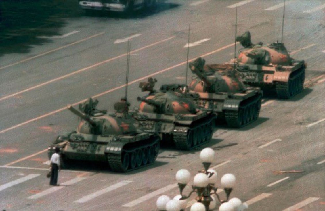 Zoë S. Roy (卓  英 ) (@zr2005) on Twitter photo Tank Man 36 years ago Tank Man 36 years ago