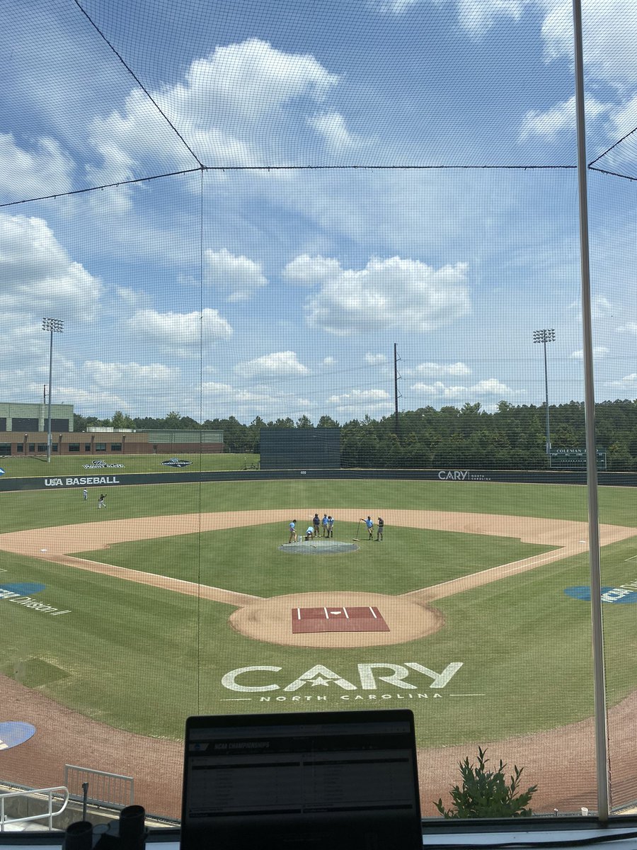 ASKent_5's tweet photo. @Mules_Baseball is the visiting team in todays rematch with LRU…we are under one hour from first pitch in Cary, NC.

Pregame show starts at 12:10pm (cst)

It’s Win or go home for your mules today!
#RollStable https://t.co/zPN25Io1n8