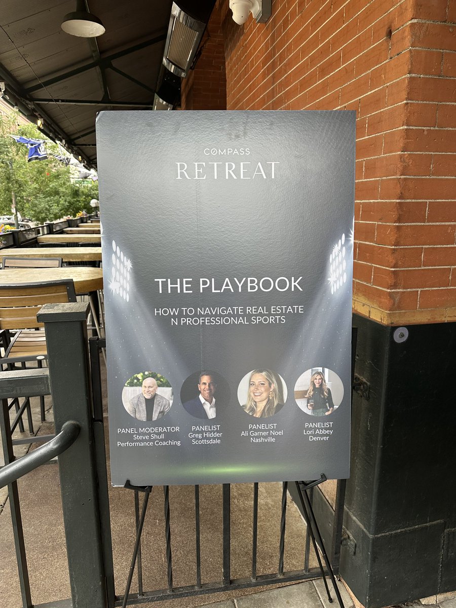 Enjoyed listening to a panel of powerhouse Sports &amp; Entertainment Realtors this morning!

The Playbook - Navigating Real Estate in Pro Sports 

This is a huge part of my career lately &amp; I’m loving every minute of finding #NFL players their best investment on #30A in FL🏈