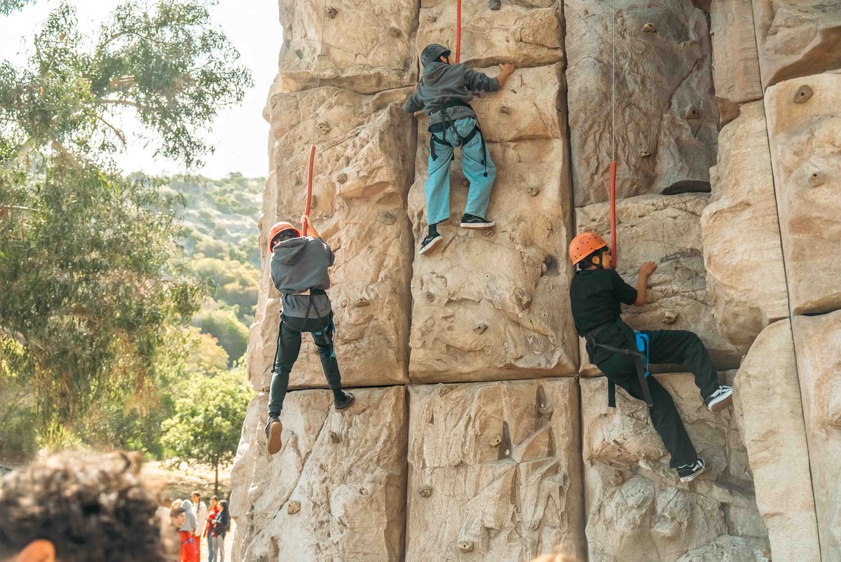 Getting outside the comfort zone and onto the rock wall at CIMI!

#CIMI #OutdoorEd #CatalinaIsland #RockClimbing #ChallengeByChoice