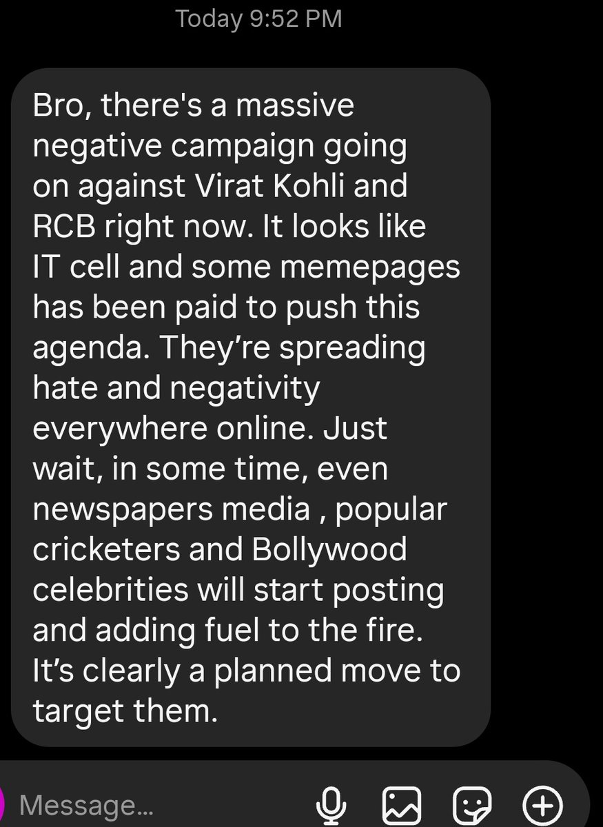 hyperkohli's tweet image. RT to spread fast
Neutral audience is falling for it