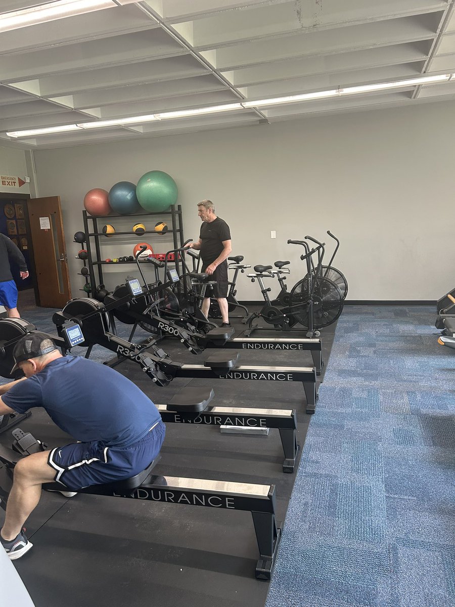 NECCKnightsAD's tweet image. First summer upgrade complete. 4 air bikes and 4 rowers added to the cardio space to replace some of our older equipment.
