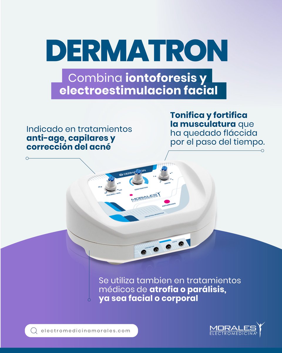 EMORALES_online's tweet photo. ¿Conocés los beneficios de nuestro Dermatron?
🔹Combina iontoforesis y electroestimulación facial.
🔹Tratamientos anti-age, capilares y corrección del acné.
🔹Tonifica y fortifica la musculatura.

Whatsapp: 11 2399 9281
Llamadas: 11 4642 7247

#estética #electromedicinamorales https://t.co/KS69IbtvDP