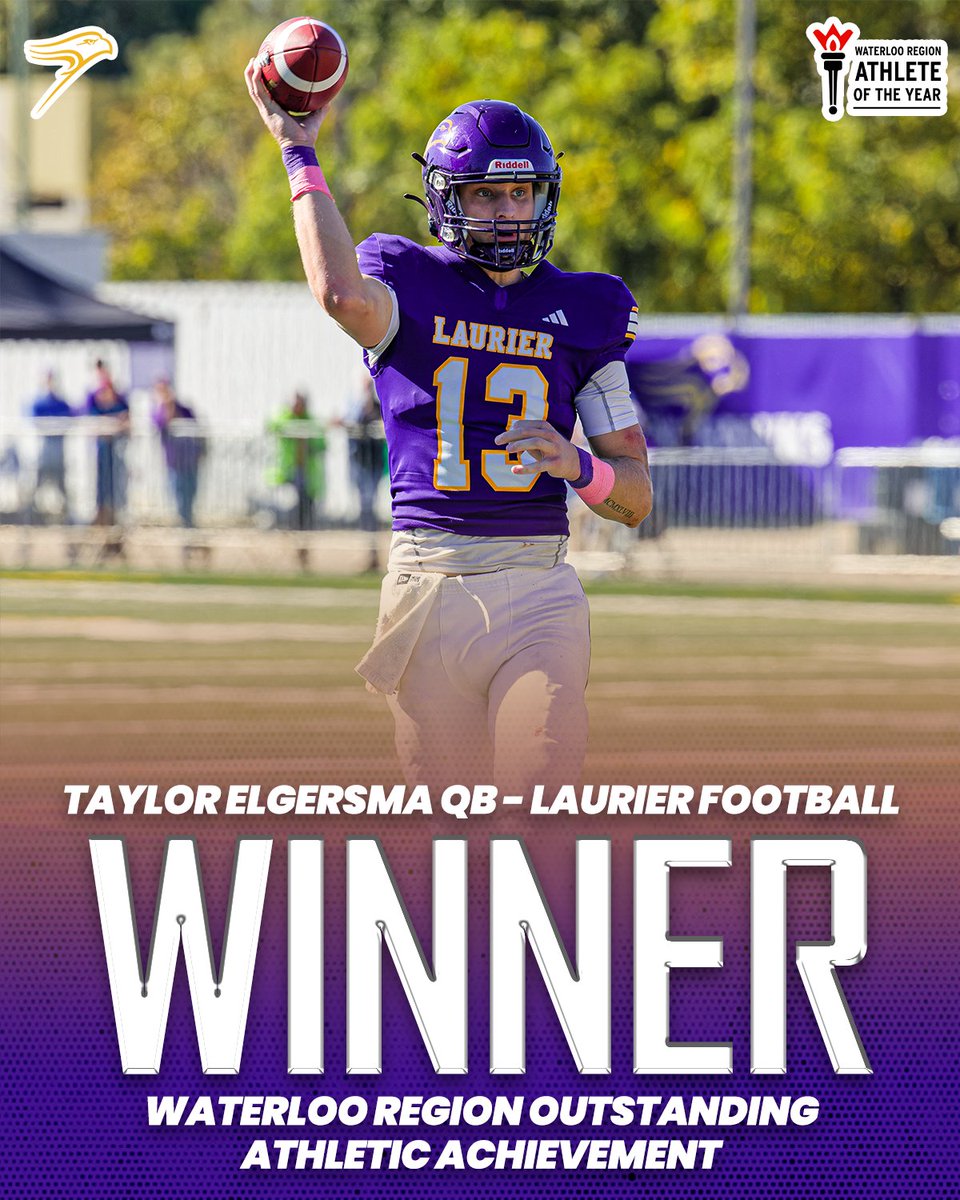 Laurier Golden Hawks (@wluathletics) on Twitter photo 🏆 Taylor Elgersma received special local recognition on Tuesday night, as he was named the winner of <a href="/ExploreWR/">Explore Waterloo Region</a>'s Outstanding Athletic Achievement Award!
📰 tinyurl.com/23fhrhn9 🏆 Taylor Elgersma received special local recognition on Tuesday night, as he was named the winner of <a href="/ExploreWR/">Explore Waterloo Region</a>'s Outstanding Athletic Achievement Award!
📰 tinyurl.com/23fhrhn9