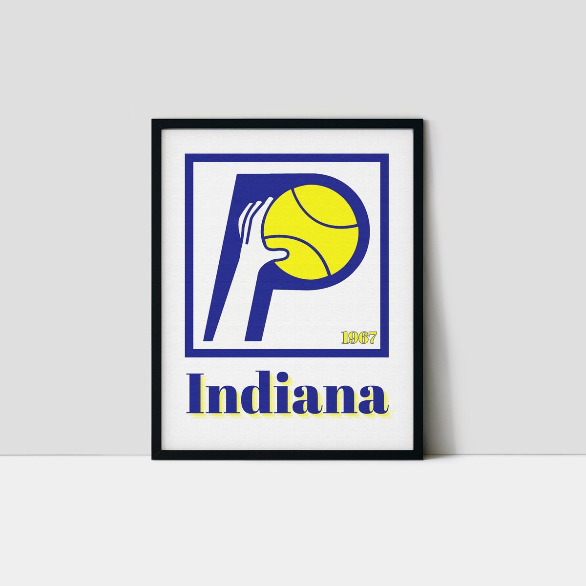 Indiana in the Finals 🏆🔥 
Celebrate Pacers history with this clean, vintage-style art print. 
sugarfreeprints.co 

#PacersFinals #IndianaPacers #BasketballArt #NBAFinals2025 #IndyStrong