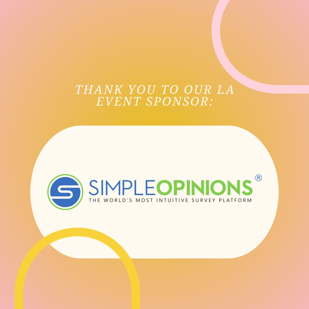Shoutout to SimpleOpinions for sponsoring the Golden Hour Gathering: LA Insights Summer Mixer!
If you haven’t met the team yet, now’s your chance.
#IAWest #FaceToFaceMRX #InsightsAssociation #Networking #MarketResearch
