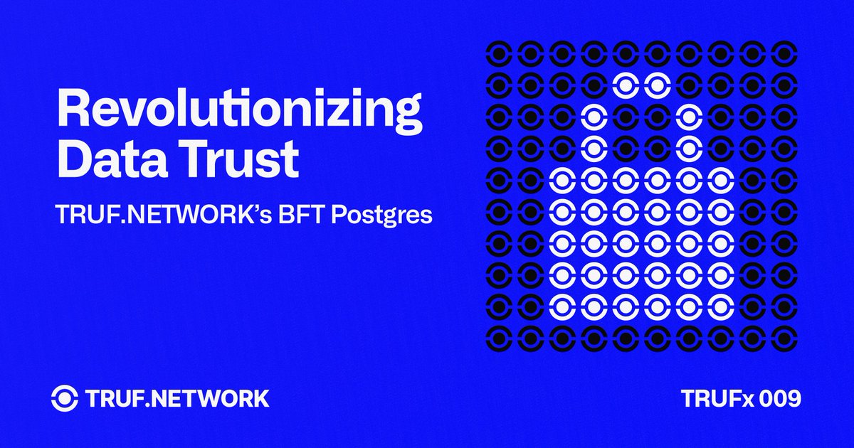 ⚖️ Most databases assume trust.

But what if you're publishing critical data such as inflation, running a DeFi protocol with it, or building composable financial indexes?

We need infrastructure that works without trust.

Meet  our Byzantine Fault Tolerant + PostgreSQL consensus.