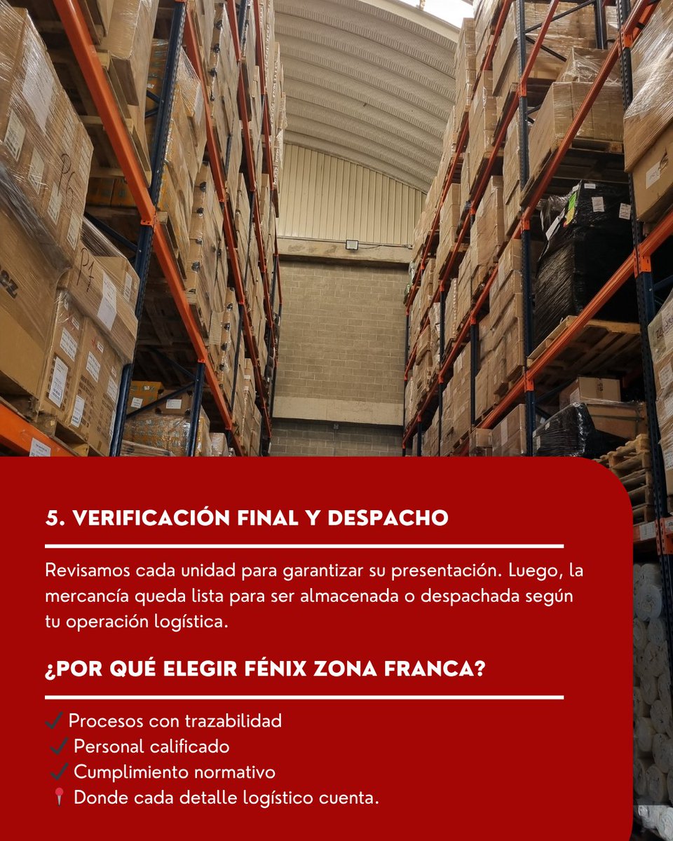 Fenix_ZF's tweet image. ✨Cada detalle cuenta cuando se trata de logística.
Conoce paso a paso cómo funciona nuestro servicio de etiquetado, diseñado para garantizar orden, cumplimiento y presentación impecable. #FénixZonaFranca #LogísticaConValor #EtiquetadoYEmpaque #ServiciosLogísticos #ZonaFranca