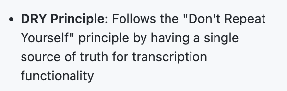 benbjurstrom's tweet image. Probably telling on myself, but while I've been familiar with DRY as a programming principle for a decade, I never knew it was an acronym until today.