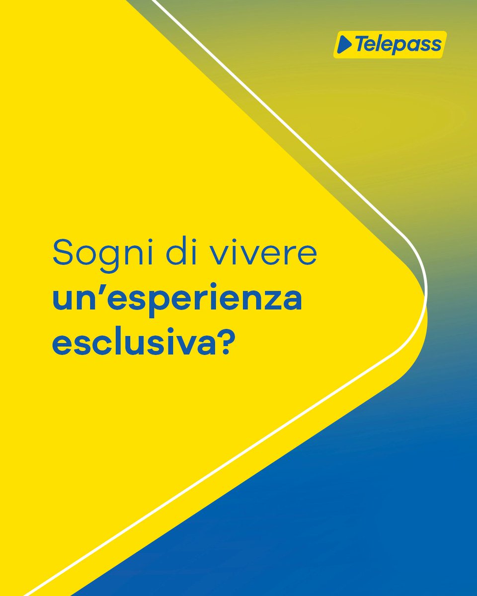 telepass's tweet image. Il concerto che aspettavi da anni, una cena in un ristorante stellato o il volo su una mongolfiera: esperienze incredibili che finalmente non dovranno più attendere!

#Telepass ha ideato un concorso per realizzare i tuoi sogni, con l’unico obiettivo di semplificarti la vita!
