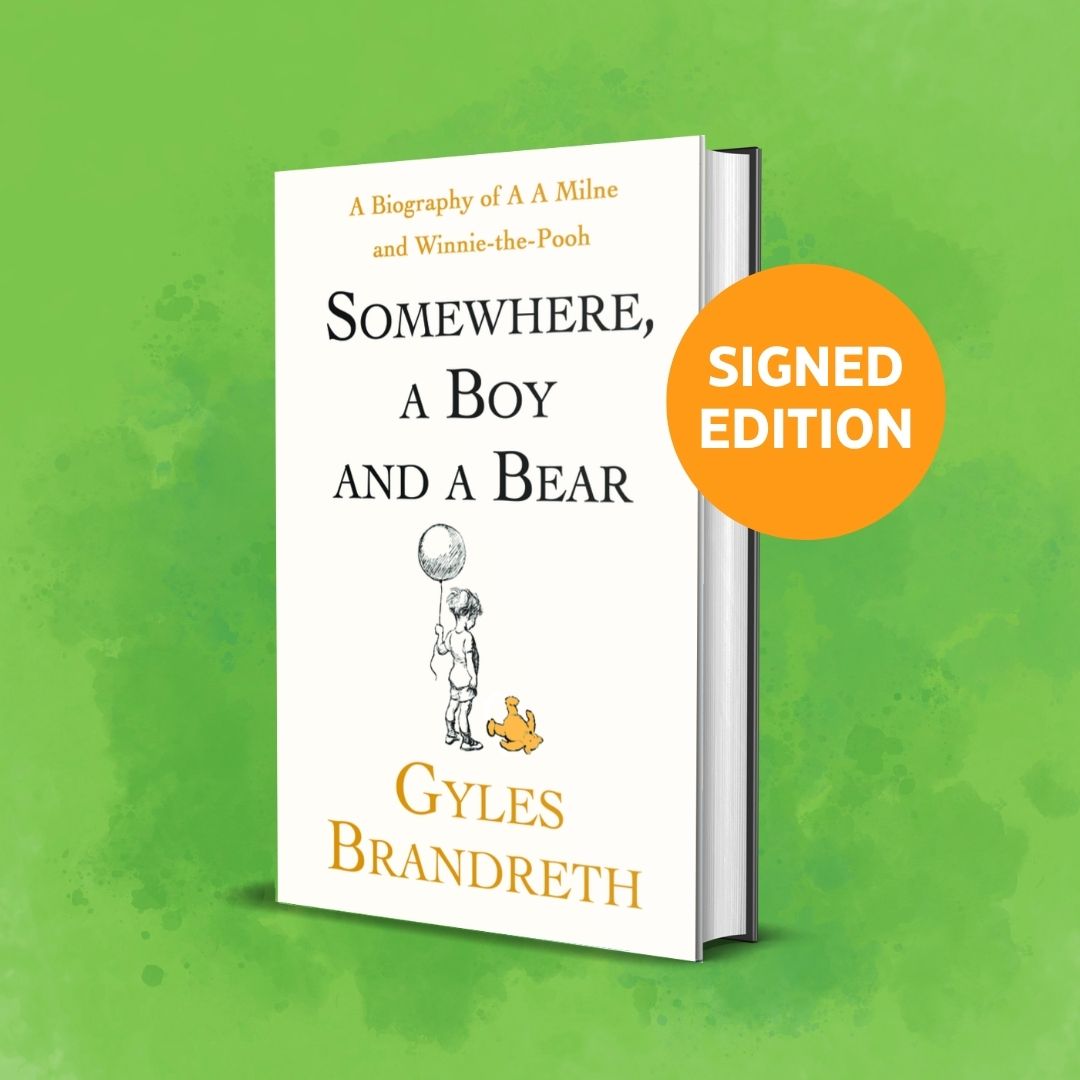 Waterstones (@waterstones) on Twitter photo Gyles Brandreth brings his customary wit and eloquence to the history of Winnie-the-Pooh and the remarkable story of A.A. Milne in SOMEWHERE, A BOY AND A BEAR, coming this September. Signed Edition: waterstones.com/book/somewhere… <a href="/GylesB1/">Gyles Brandreth</a> Gyles Brandreth brings his customary wit and eloquence to the history of Winnie-the-Pooh and the remarkable story of A.A. Milne in SOMEWHERE, A BOY AND A BEAR, coming this September. Signed Edition: waterstones.com/book/somewhere… <a href="/GylesB1/">Gyles Brandreth</a>