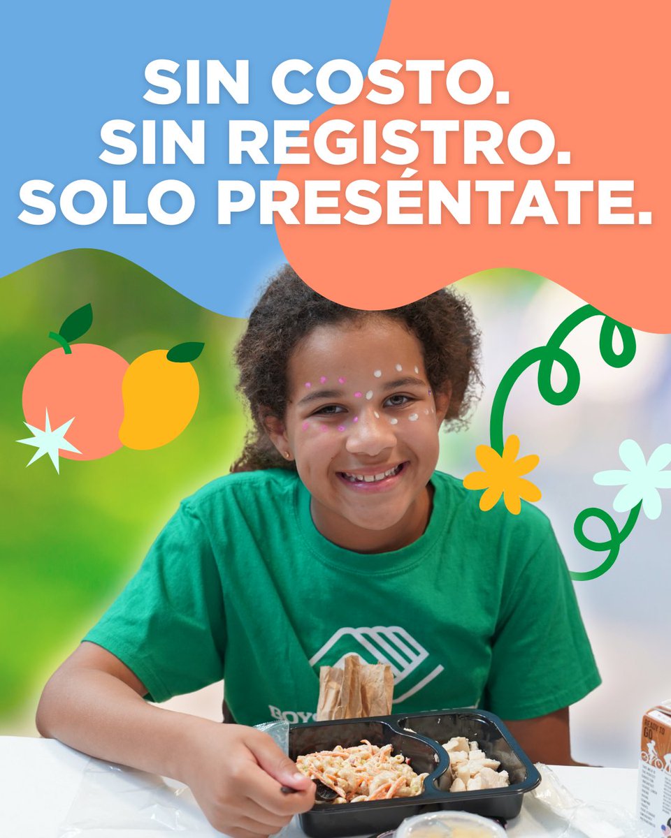 Help is here this summer.

Did you know? We offer free meals for kids and teens — no registration or ID needed. 🥕🌞

📲 Find a site near you:
bit.ly/3ZdRuBZ

USDA is an equal opportunity provider, employer, and lender.

#CTFB #FeedingFutures #FoodForThought