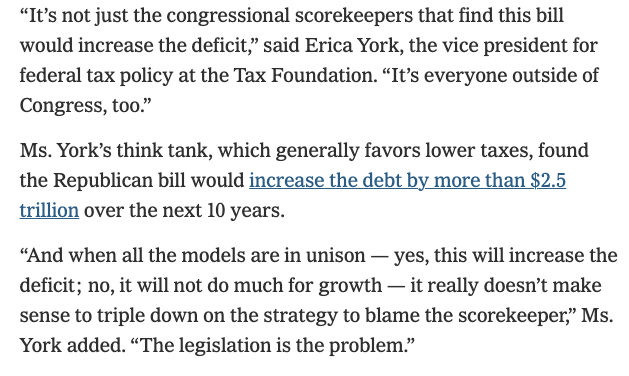 Erica York (@ericadyork) on Twitter photo 'Republicans Try to Discredit Experts Warning About the Cost of Tax Cuts' <a href="/nytimes/">The New York Times</a> 'Republicans Try to Discredit Experts Warning About the Cost of Tax Cuts' <a href="/nytimes/">The New York Times</a>