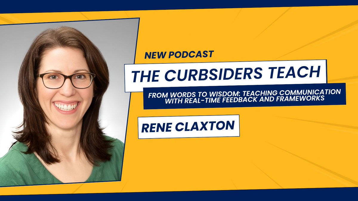 Drs. Rene Claxton and <a href="/rabob/">Bob Arnold</a> share their expertise on enhancing communication skills in #MedEd in a new <a href="/thecurbsiders/">The Curbsiders</a> episode.

Listen or watch here: thecurbsiders.com/teach-podcast/…