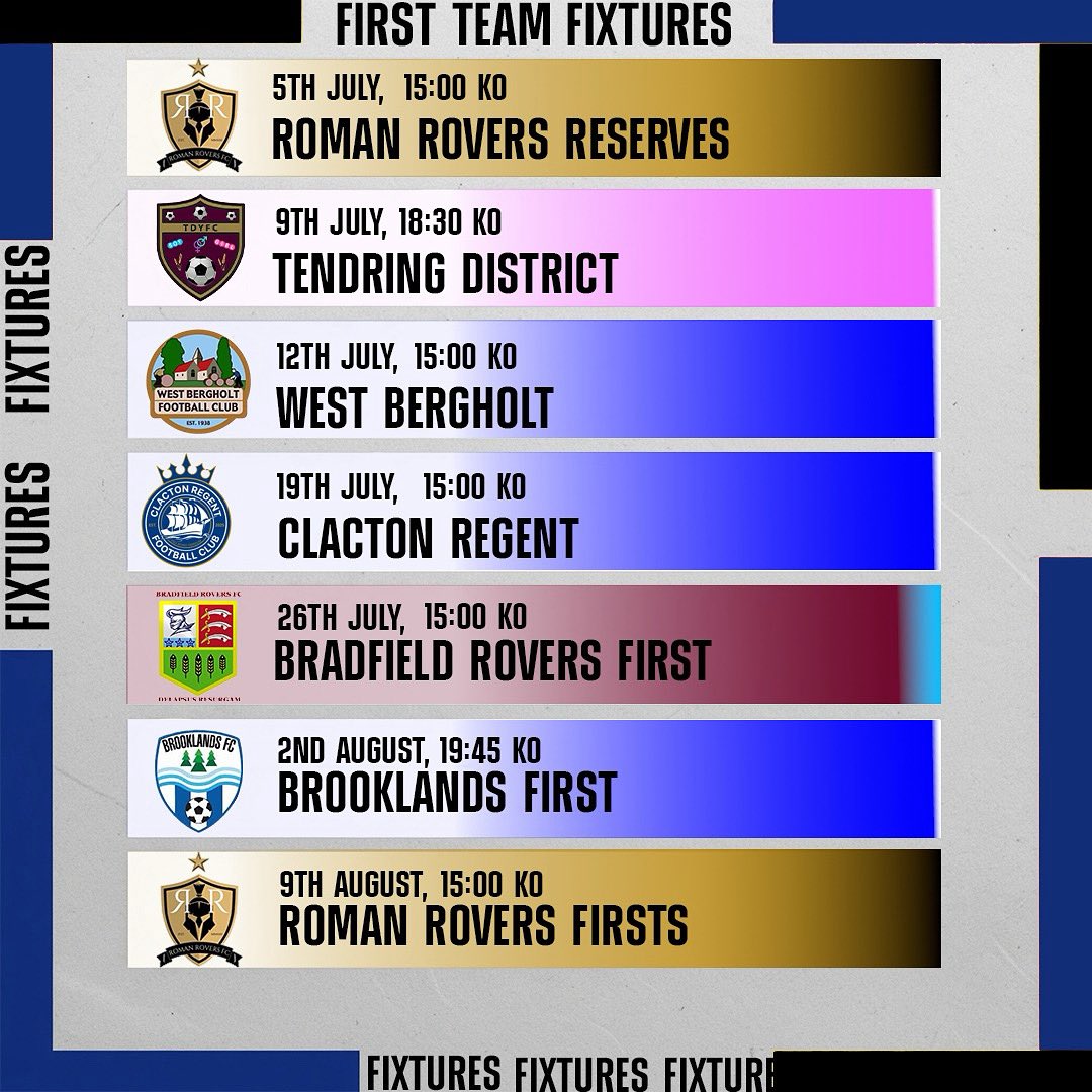Elmstead_Market's tweet image. Official!
Our teams pre season fixtures are out!
Good luck lads 馃挋馃枻
#emfc #coye #football #nonleague #oneclub
