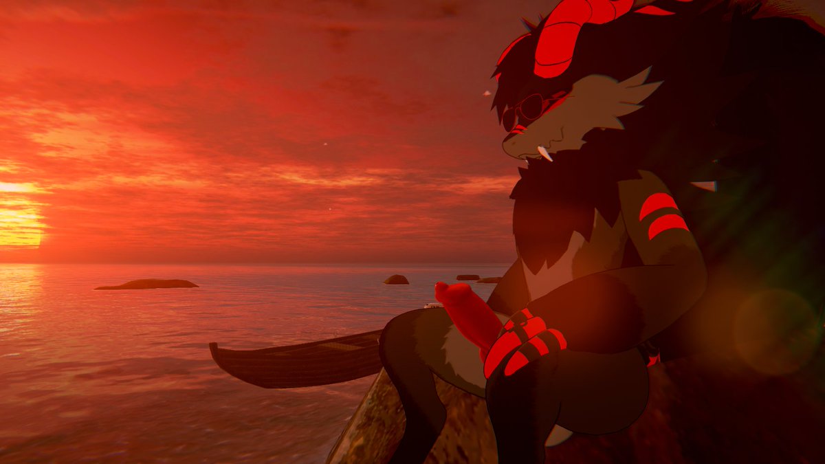 Oh hello there.. Want to watch the sunset with me?~