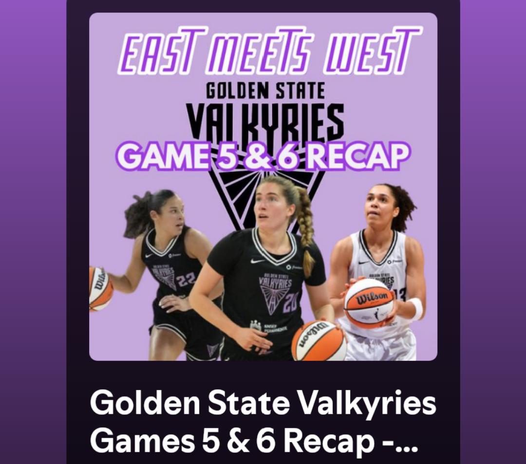 🟢 Spotify Listeners 🎧 

#WNBA
#WelcomeToTheW
#WNBATwitter 
#Valkyries

open.spotify.com/episode/1MPUP9…