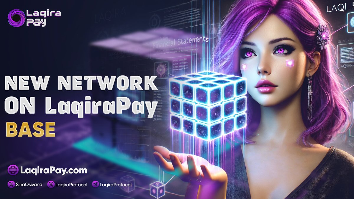 🚀 #LaqiraPay expands again — <a href="/base/">Base</a> is now supported! ⚡️
💱 Experience lightning-fast, low-cost #CryptoPayments on #Coinbase’s Layer 2 network.

🔵 Start using it now: LaqiraPay.com

#LaqiraProtocol #LQR $LQR $BASE <a href="/base/">Base</a> #Bitcoin #BTC #DeFi #Web3