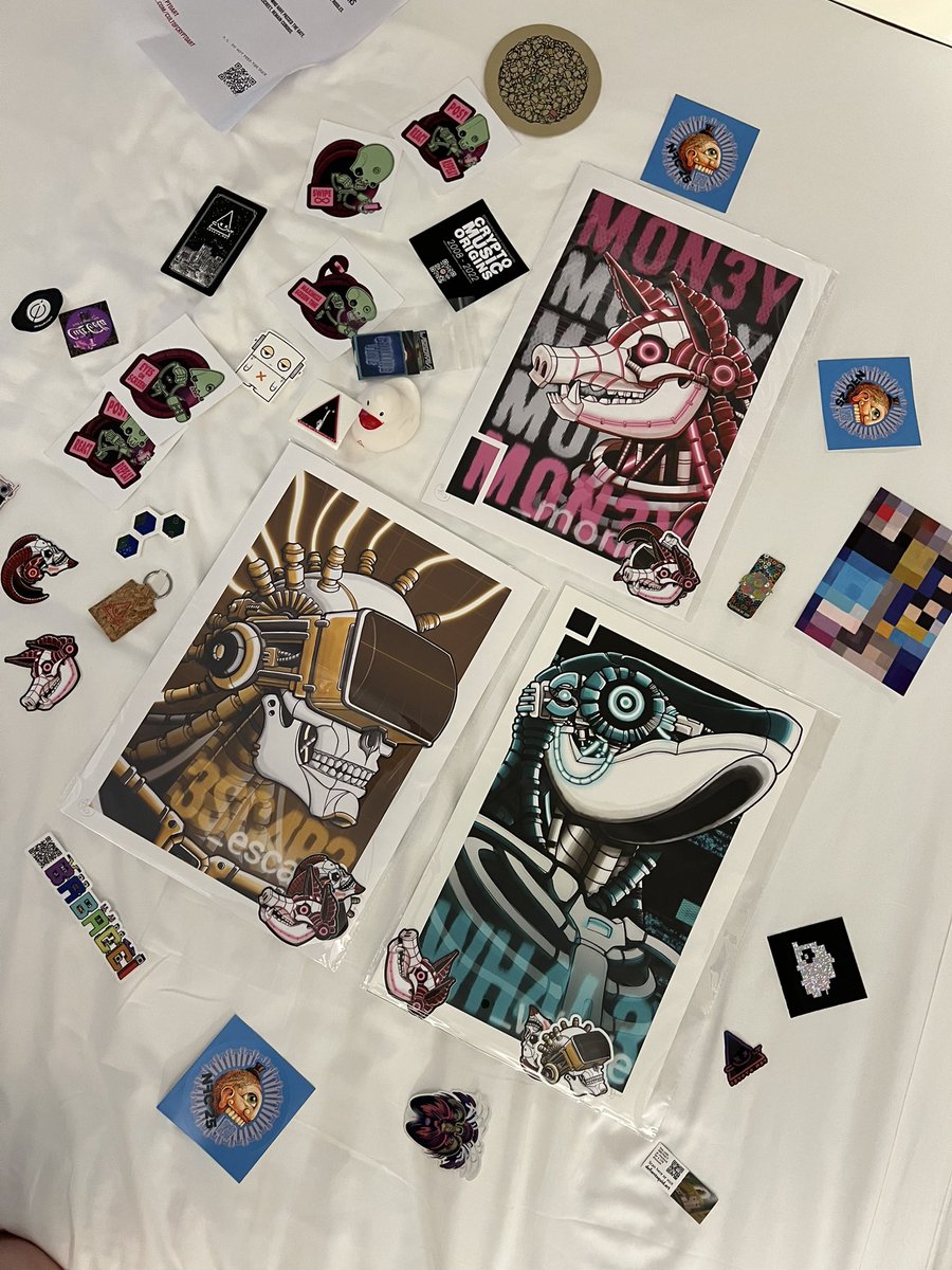 Sven Venzke-Caprarese (@svc_hb) on Twitter photo Thx <a href="/skeenee_art/">Skeenee 🎨☠️</a>! What a great set!!! And Stickers from the cult 🤩🤩! <a href="/NFCsummit/">NFC SUMMIT - LISBON - JUNE 4-6 2025</a> Thx <a href="/skeenee_art/">Skeenee 🎨☠️</a>! What a great set!!! And Stickers from the cult 🤩🤩! <a href="/NFCsummit/">NFC SUMMIT - LISBON - JUNE 4-6 2025</a>