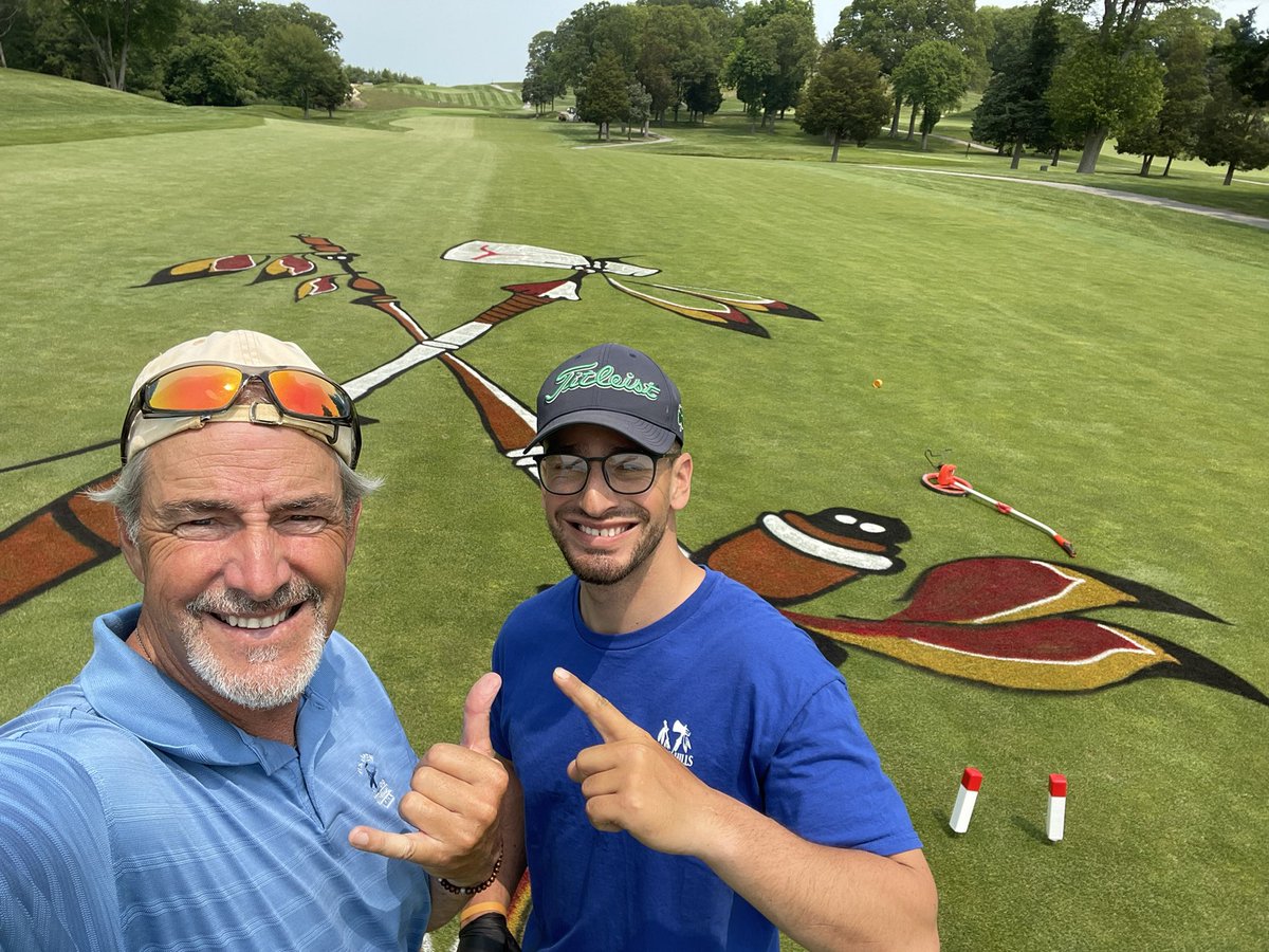 Logo day ‘25 
Thanks to <a href="/Nick_Paquette/">Nick Paquette</a> for helping out the old man!
#turfnet #GCSAA #LIGCSA #Logo #golf