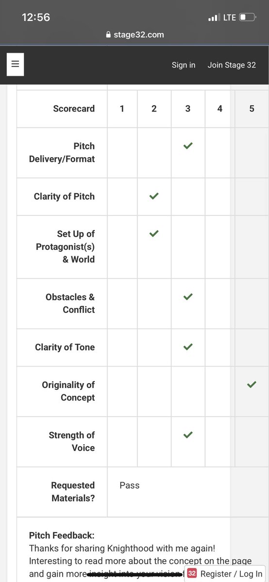 JustinGroats's tweet image. While I am working on my short film, I am still trying to pitch just to see if I can nail someone without having to make it
It seems though it still needs a lot of worker, but this executive really, really sees promise.
I even got a 5 for the originality!