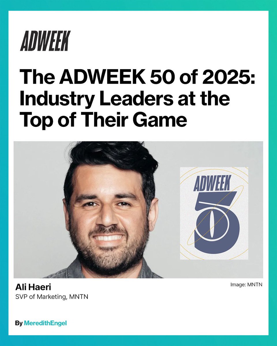 All those hours of watching TV did amount to something. Congratulations on The <a href="/Adweek/">ADWEEK</a> 50, Ali!