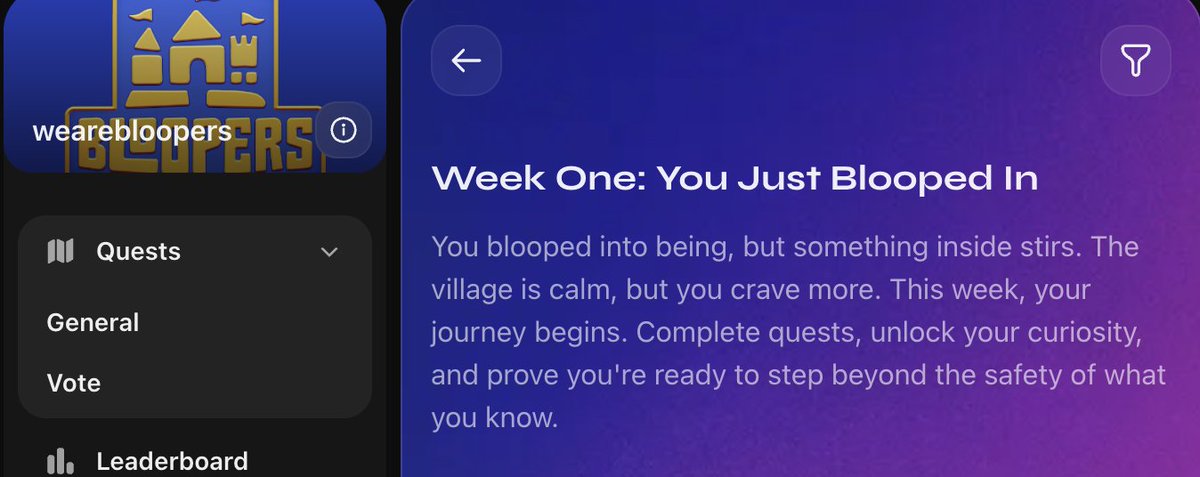 YasoCrypto's tweet photo. @wearebloopers Week 1: completed! https://t.co/qTcTxNDqRB