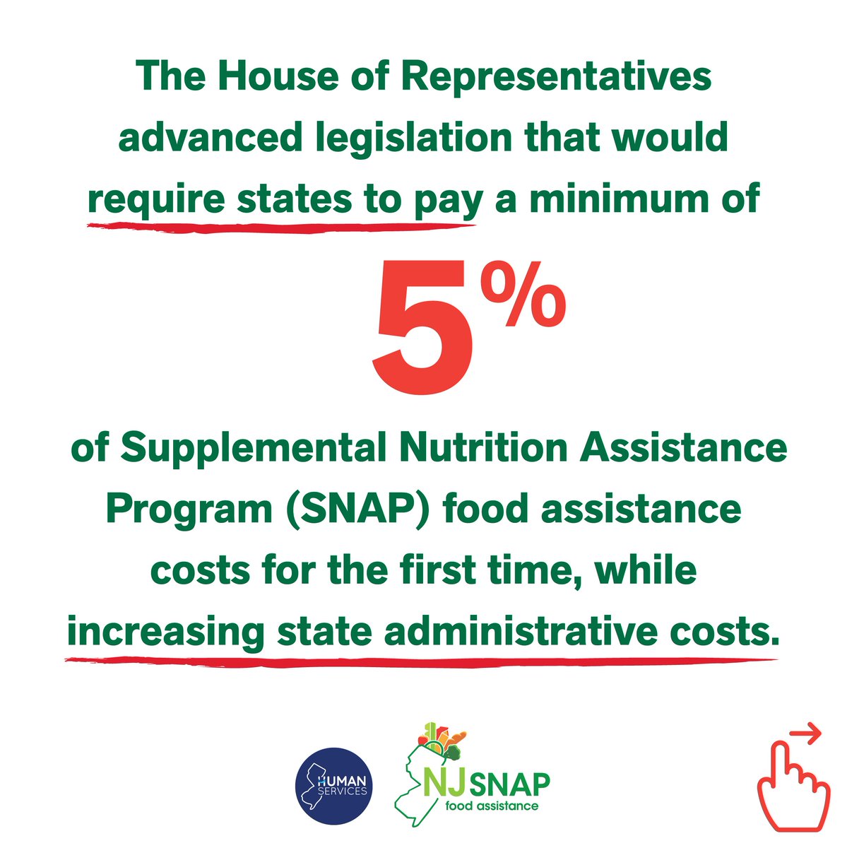 NJDHS's tweet photo. A look at how the House Republican cuts to food assistance would impact New Jersey: https://t.co/Wv6VFwoACC