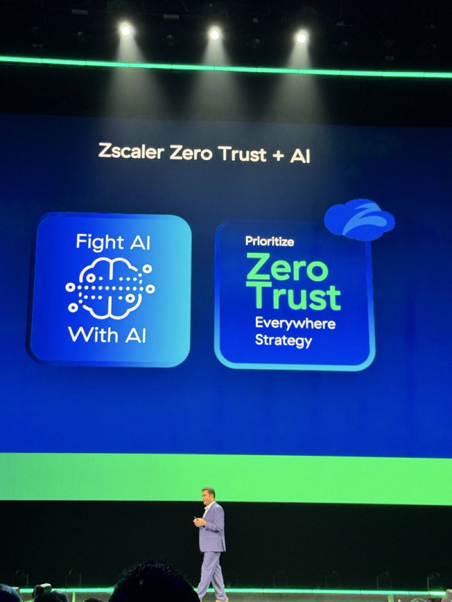 🤖 You can’t stop AI-powered threats with human-speed defenses.
At #ZenithLive, the message is clear: Fight AI with AI.
#ZL25 #ZeroTrust #CyberSecurity #Zscaler