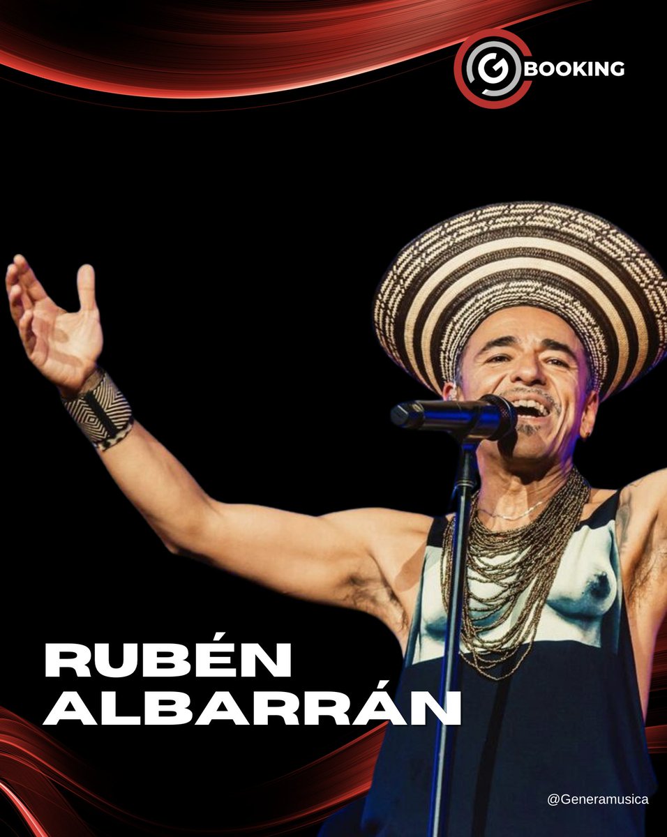 Rubén Albarrán, ícono de la música alternativa latinoamericana, está disponible para tu próximo evento.
Con su energía inigualable y mensaje transformador, convierte cada presentación en una experiencia única.

🎤 Booking abierto
📩 Contáctanos vía DM o al correo de Generamúsica