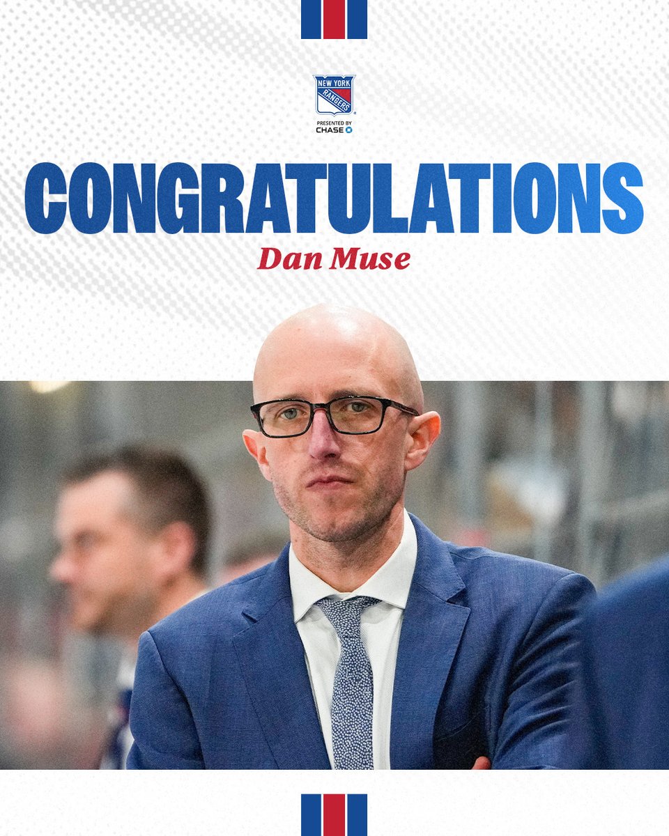 New York Rangers (@nyrangers) on Twitter photo Congratulations, Coach Muse, and wishing you the best in Pittsburgh. Congratulations, Coach Muse, and wishing you the best in Pittsburgh.