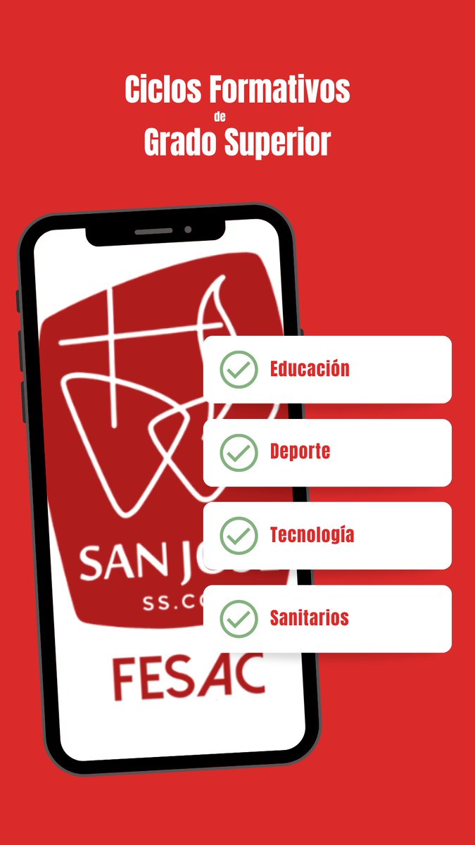 💡 Tu futuro empieza por una decisión: formarte en lo que te apasiona.
En #FESAC tenemos 6 ciclos para elegir y un equipo que te acompaña.
📍 Avda. Flota de Indias, 12 | Sevilla
📞 600 959 198
#PadresBlancos #FPSevilla