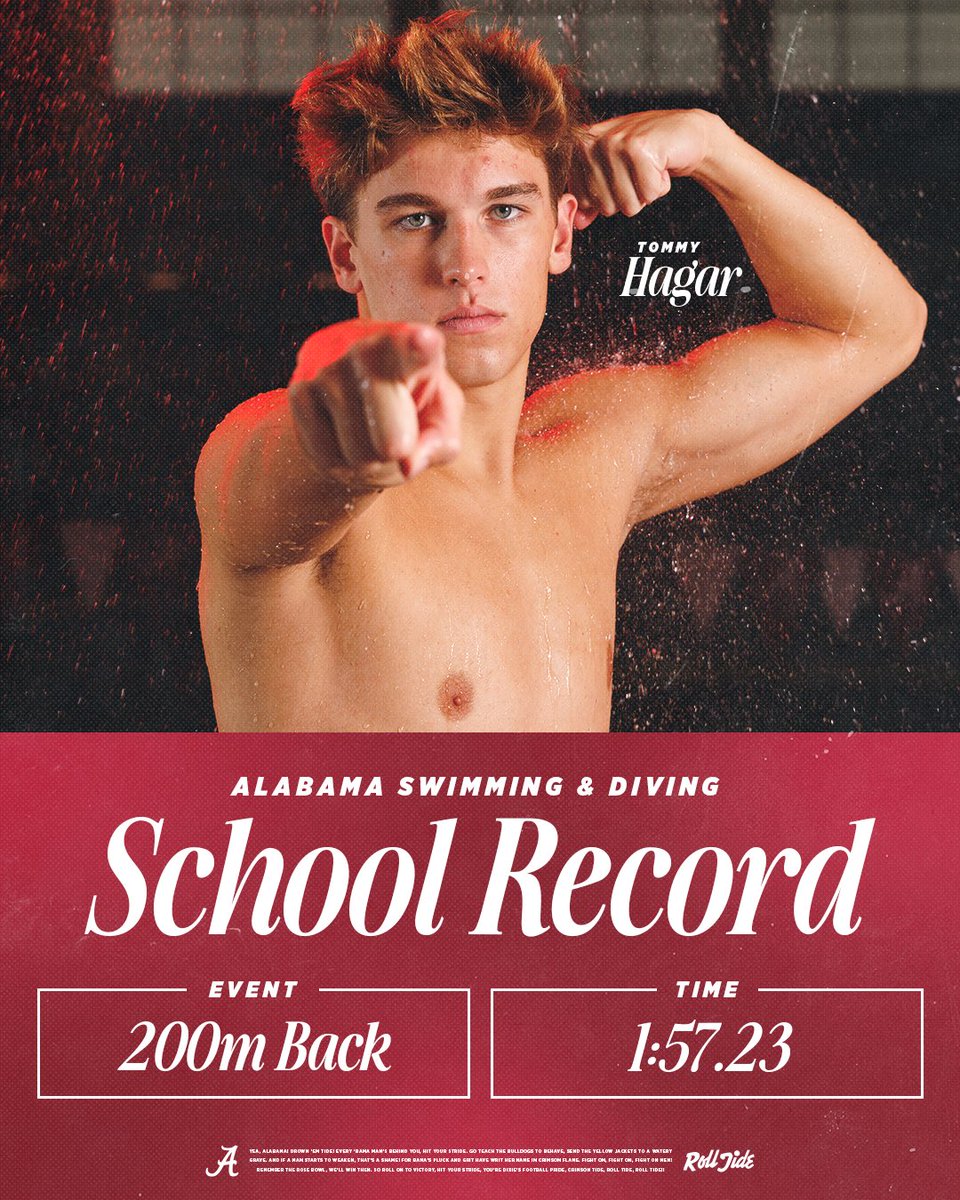 Ranked 3rd headed into the finals✅
School Record✅

Way to go Tommy🔥
