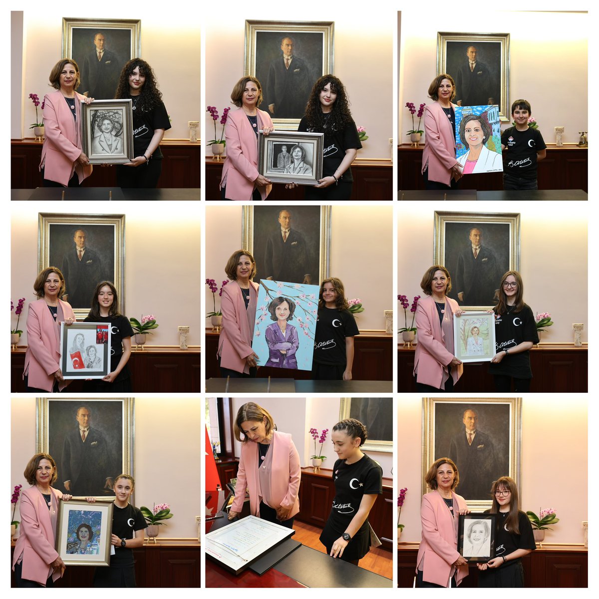 Büyükşehir Belediye Başkanımız Sayın Ayşe Ünlüce’yi makamında ziyaret ederek “Çocukların Gözünden Ayşe Başkan” projesi kapsamında hazırladığımız portre çalışmalarını kendisine takdim ettik. Sn. Ünlüce’ye, nazik ev sahipliği için teşekkürlerimizi sunarız.
<a href="/ayseunluce/">Ayşe Ünlüce</a>