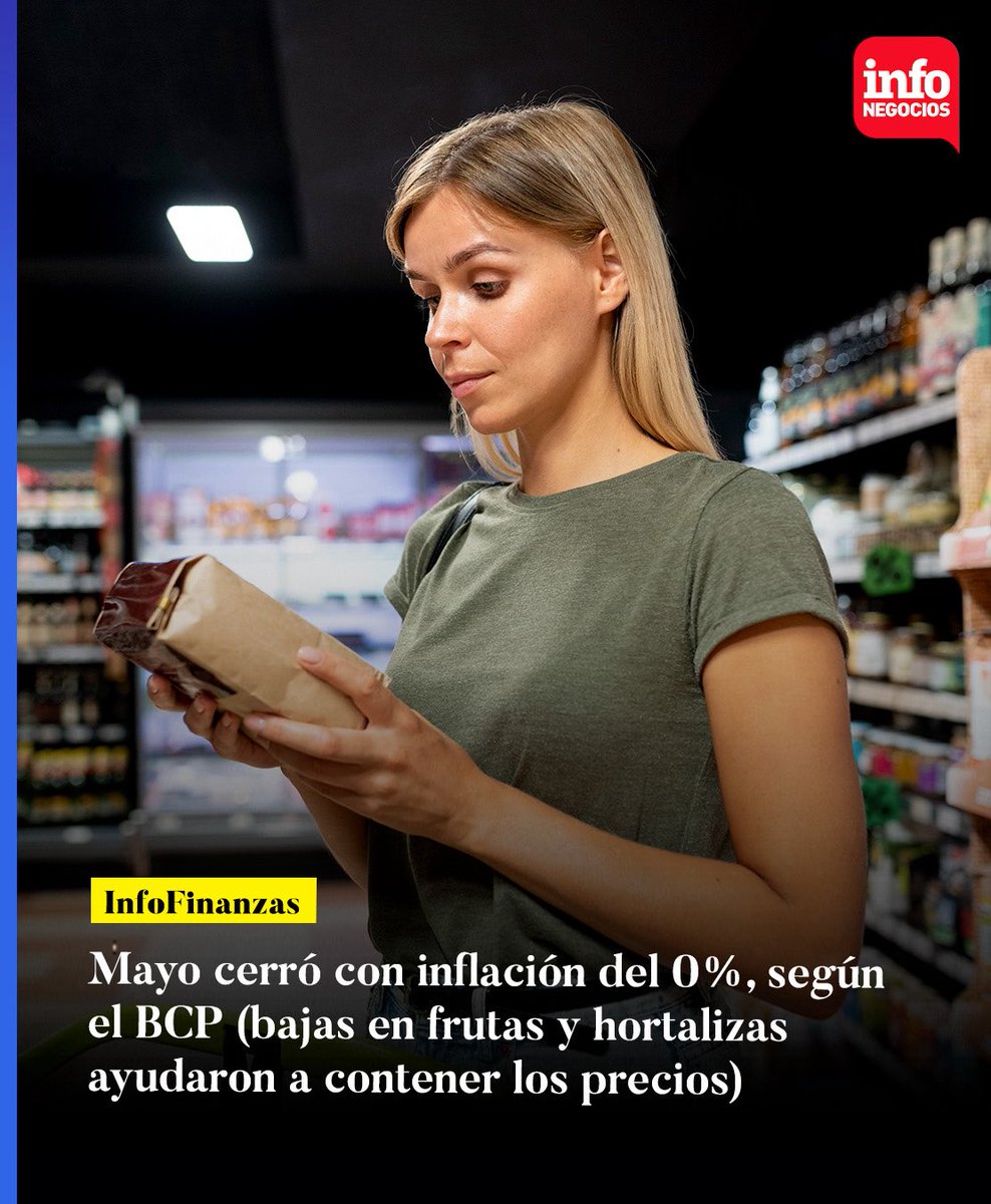 📲 #InfoFinanzas |

🇵🇾📉 ¡Inflación 0% en mayo! Gracias a la baja en frutas, verduras y combustibles, los precios se mantuvieron estables. 

infonegocios.com.py/infofinanzas/m…