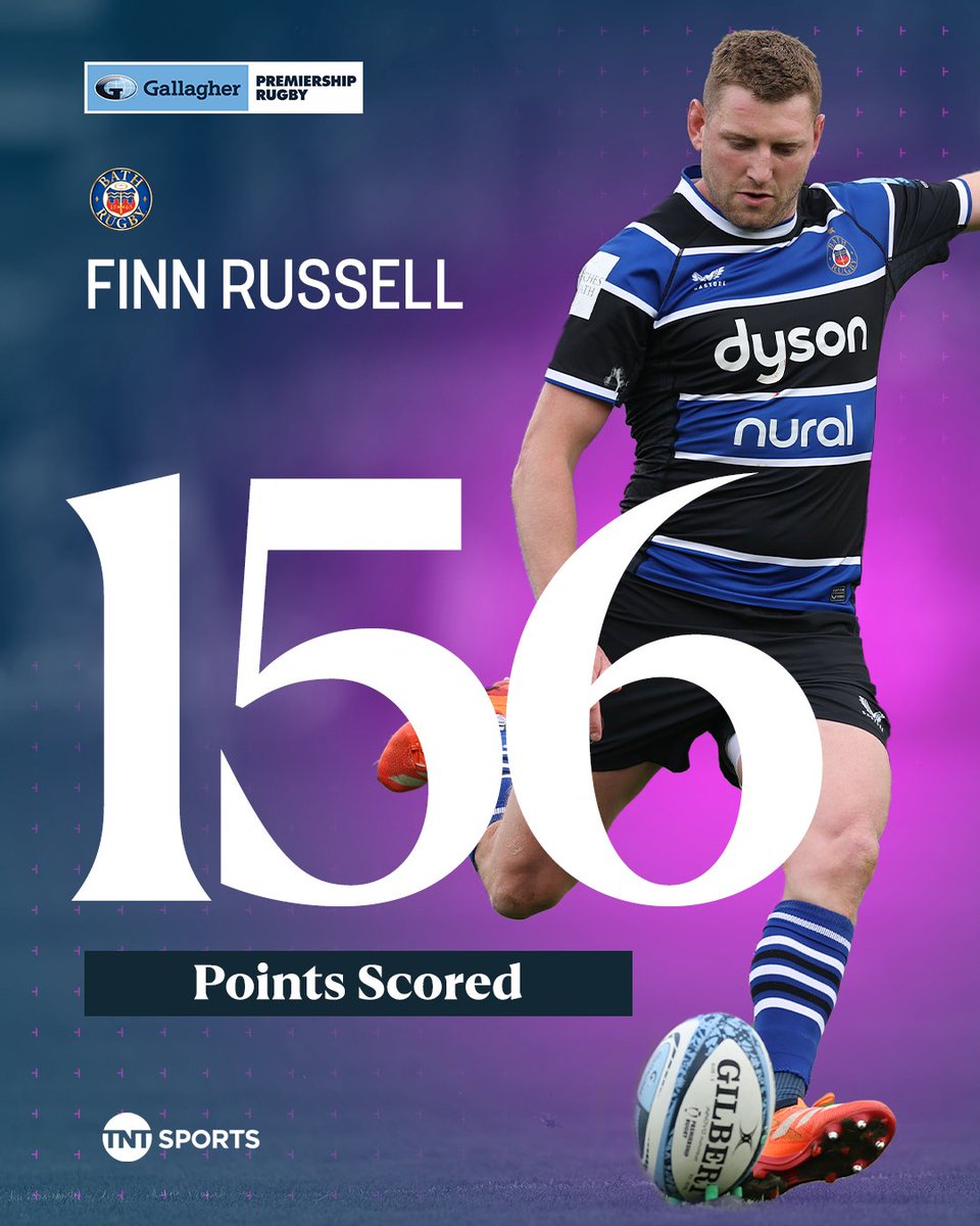 Top of the charts 📈

No one has scored more points in the #GallagherPrem this season than <a href="/finn_russell/">Finn Russell</a> 🎯

Will he take <a href="/BathRugby/">Bath Rugby</a> to Play-Offs victory tomorrow night? 🤔