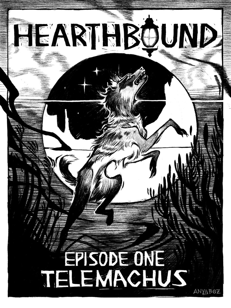 everjoslightly's tweet photo. Hearthbound has arrived!! Listen to the first two eps now on your fave  podcatcher. And check out these incredible posters by Anya Boz and  Junjun Chen!! https://t.co/kAIowzIGdh https://t.co/FDjkAR4nwt