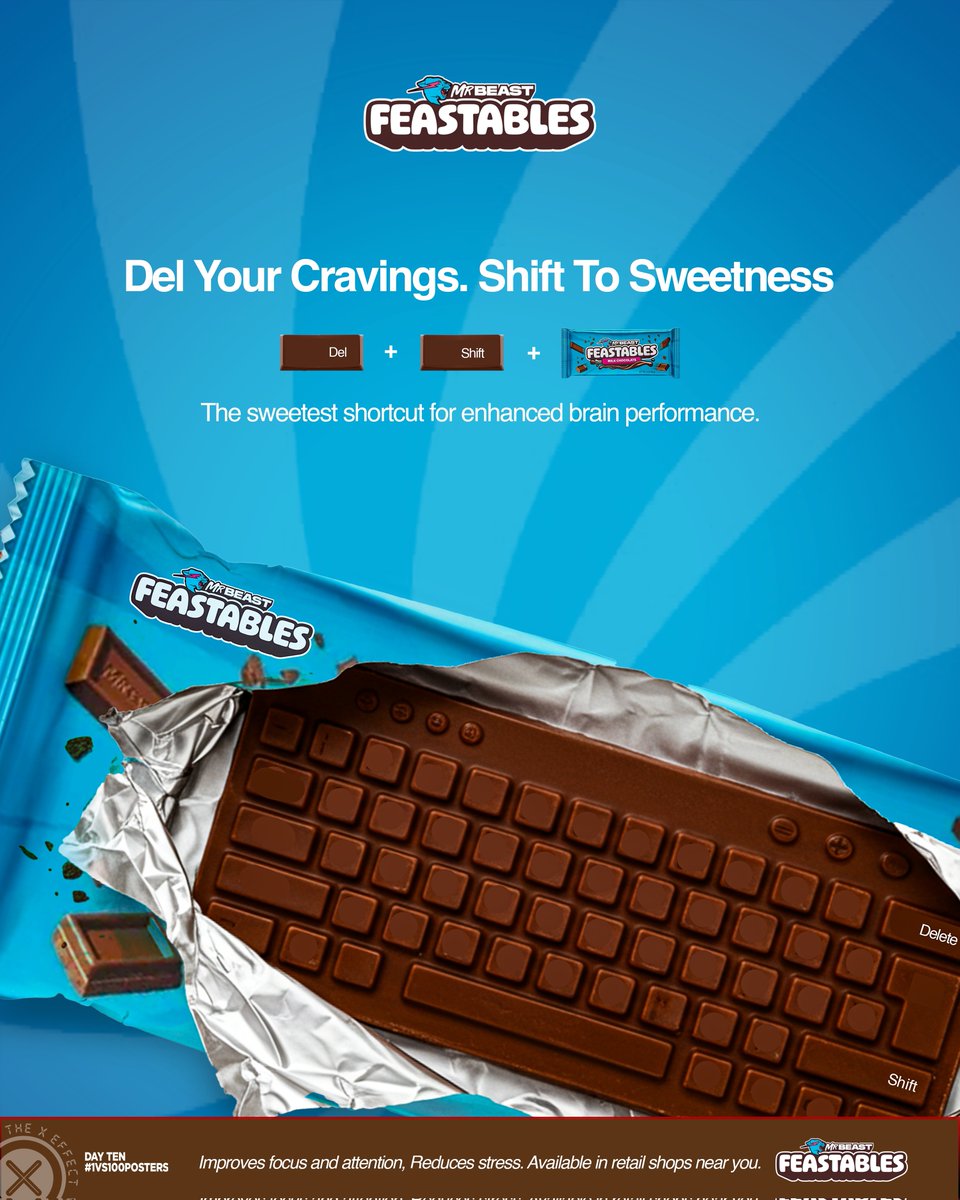 Day 10 - Creative Poster for Feastables.