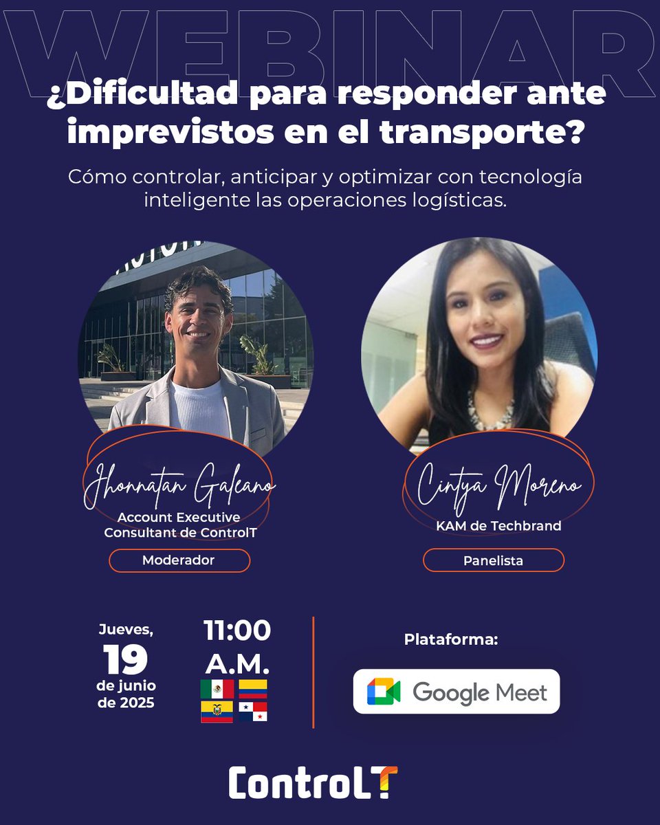 ¿Cómo minimizar riesgos y optimizar tu cadena logística?

Webinar gratis, regístrate en: hubs.ly/Q03qqLjJ0

Únete a un panel que desvela las claves tecnológicas para liderar con eficiencia.

#transporte #logística #torredecontrol #controltower