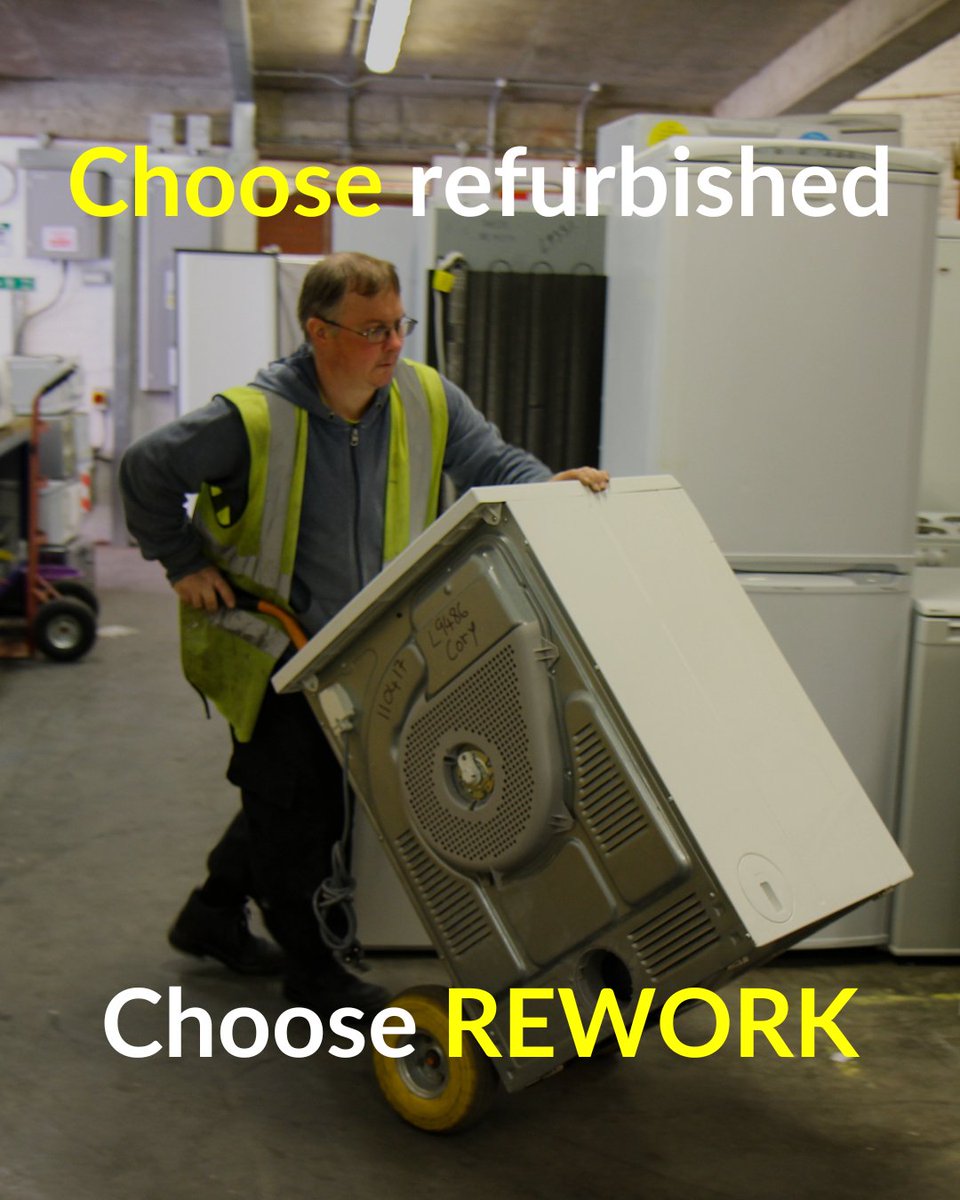 In the last 10 years, our team of experts has refurbished 58,000 household appliances for resale!

By refurbishing, we keep useful materials in circulation and prevent waste.

#ShopSustainably with our eBay store ebay.co.uk/str/reworkshop

#RefurbishedGoods #WasteNotWantNot