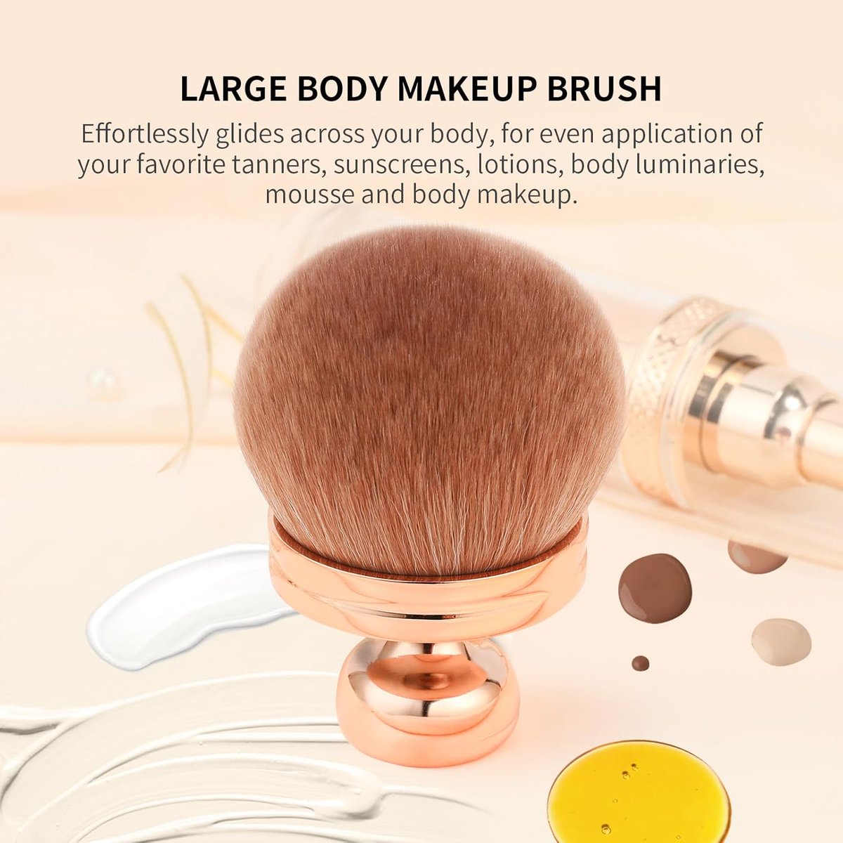 Extra Large Body Makeup Brush for Flawless Self Tanner Application Face and Body Soft Synthetic Hair Bristles

🛍️ Enjoy an incredible 33% discount and achieve your perfect glow effortlessly

• Retail Price : $14.99  
• Discounted Price : $10.04  
• View on Amazon :