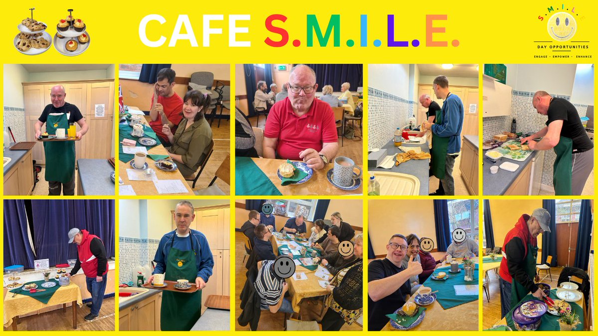 SMILE Day Opportunities Doncaster (@daydoncaster) on Twitter photo We all look forward to our weekly trip to Café SMILE. It’s a great place to meet new people and catch up with friends.
The homemade rock cakes and scones are delicious and we always receive service with a smile!
<a href="/DoncasterDamian/">Damian Allen</a>
#CafeSMILE We all look forward to our weekly trip to Café SMILE. It’s a great place to meet new people and catch up with friends.
The homemade rock cakes and scones are delicious and we always receive service with a smile!
<a href="/DoncasterDamian/">Damian Allen</a>
#CafeSMILE