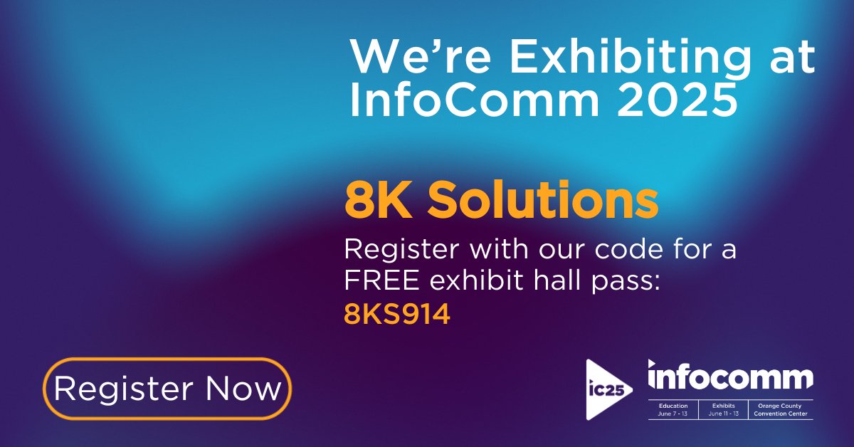 Do you speak Coach? We do! The 8K Solutions team has 30 years of experience working with NFL and NCAA DI teams on coaching technology.

Visit Booth 2791 at InfoComm and let's talk about reducing callbacks on AV integration in team practice facilities.

#Infocomm #AVIntegration