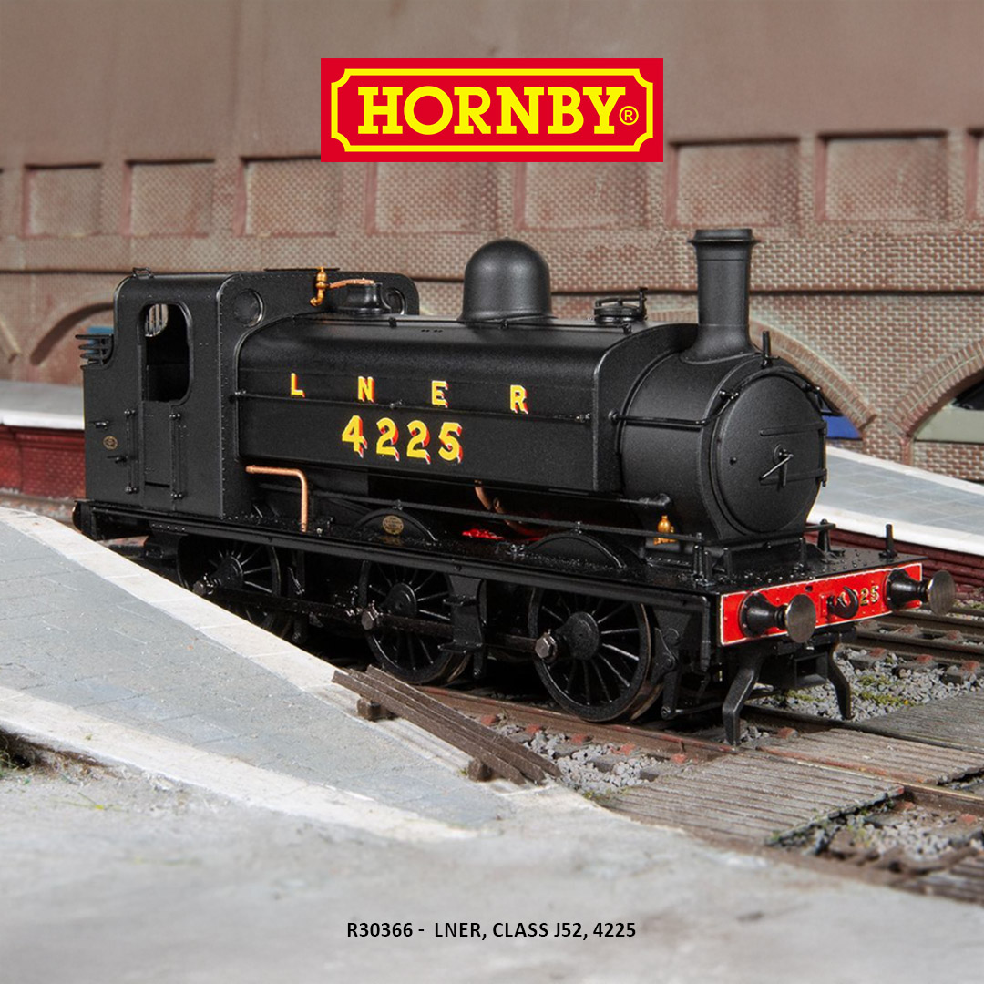 Arriving soon!

A wonderful replica of the J52 0-6-0ST 4225, and ideal for those modelling Era 4 steam scenes or looking to build on their collection.

Find out about this newly tooled shunter today👉 bit.ly/4kSmPT7 

#Hornby #Modelrailway #Shunter #Scalemodelling