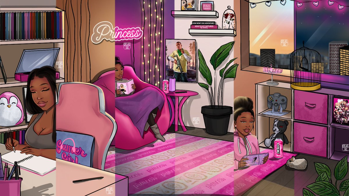 Overlay art for Variety Princess on YouTube 💫
Posting the animated version soon 

Do not copy, steal or trace 🙅🏽‍♀️