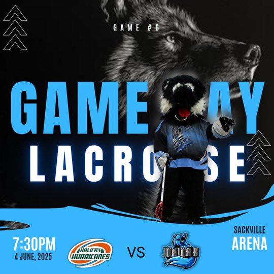 🚨Game Day !!🚨Your Female JrA Wolves look to stay perfect tonight as they take on the Hurricanes. Pack the Den at 7:30PM. Minor lacrosse players remember to bring your helmet and stick to throw the ball around between periods! <a href="/wolveslacrosse1/">WolvesLacrosse</a> 🥍🐺