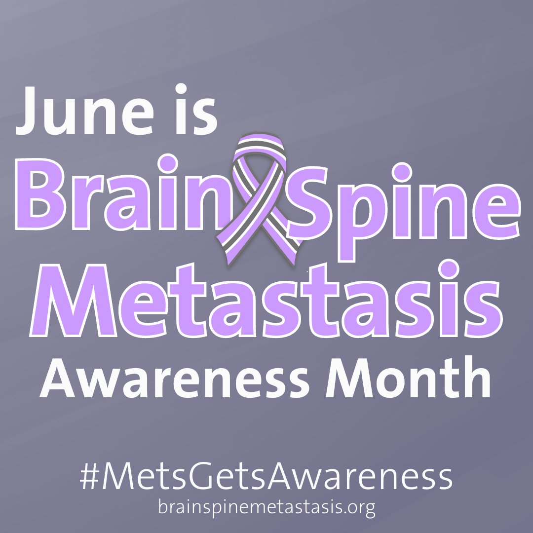 As people are  surviving longer with cancer, many come to see their cancer metastasize to the brain or spine. Today there is more HOPE than ever before. Spread the word! #MetsGetsAwareness neurosurgery.duke.edu/brain-spine-me…